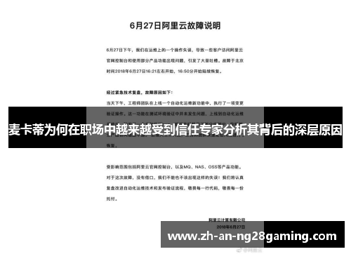 麦卡蒂为何在职场中越来越受到信任专家分析其背后的深层原因 麦卡蒂为何在职场中越来越受到信任专家分析其背后的深层原因